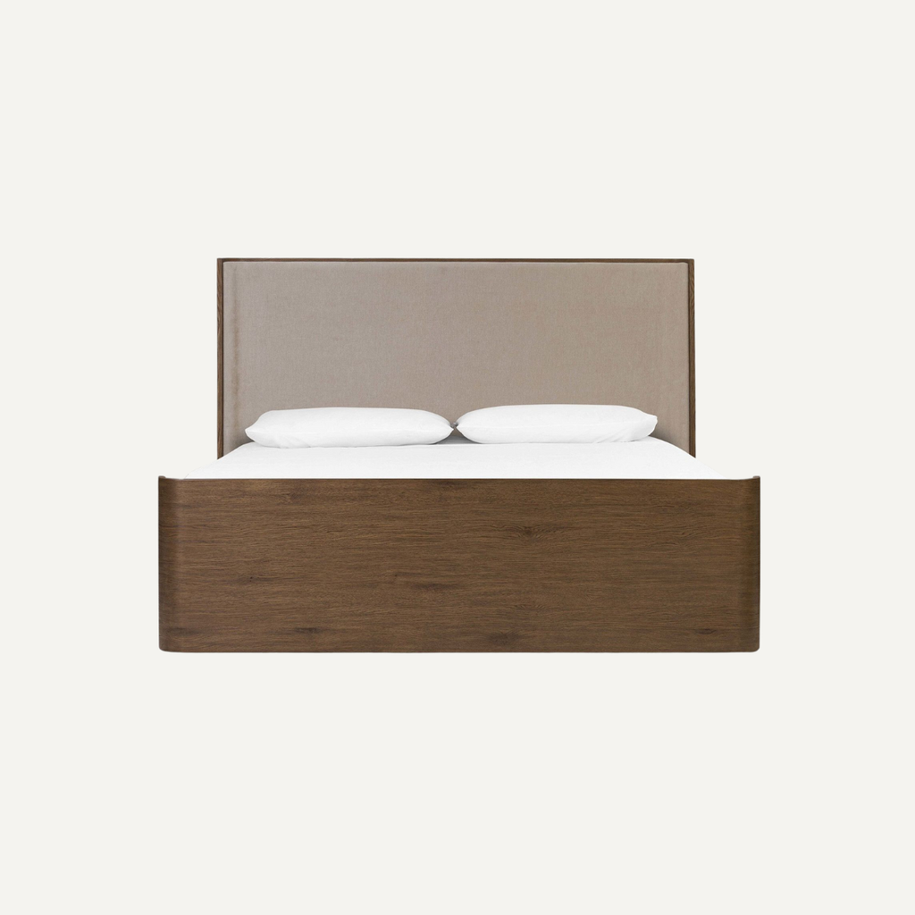 Textured Upholstered Bed