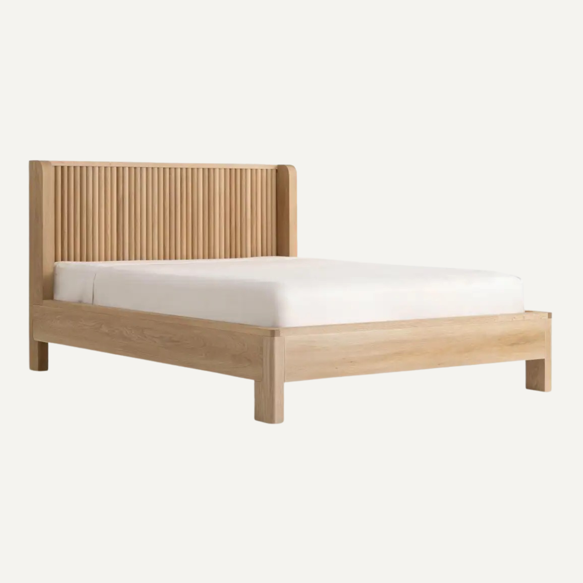 Slatted Headboard Bed