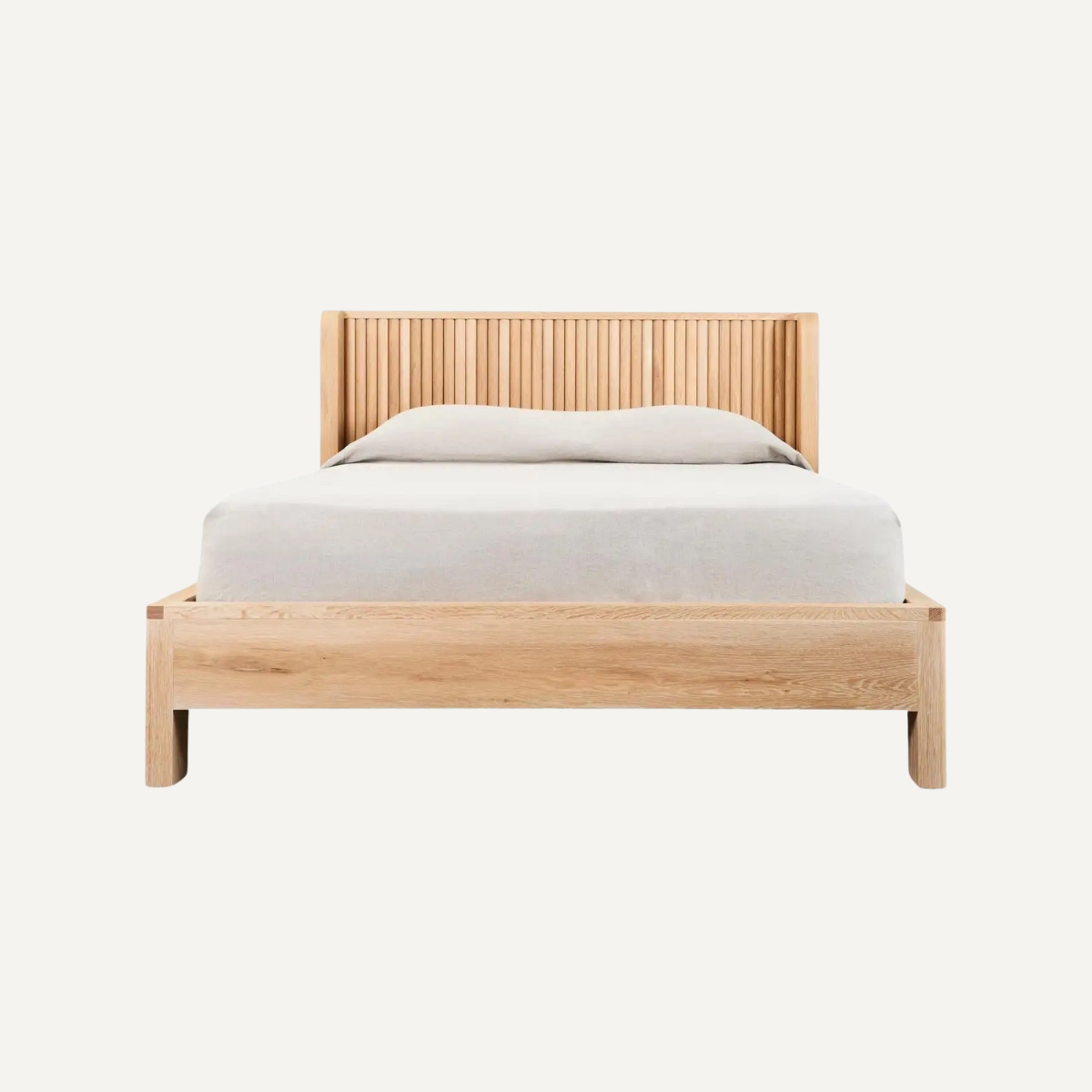 Slatted Headboard Bed