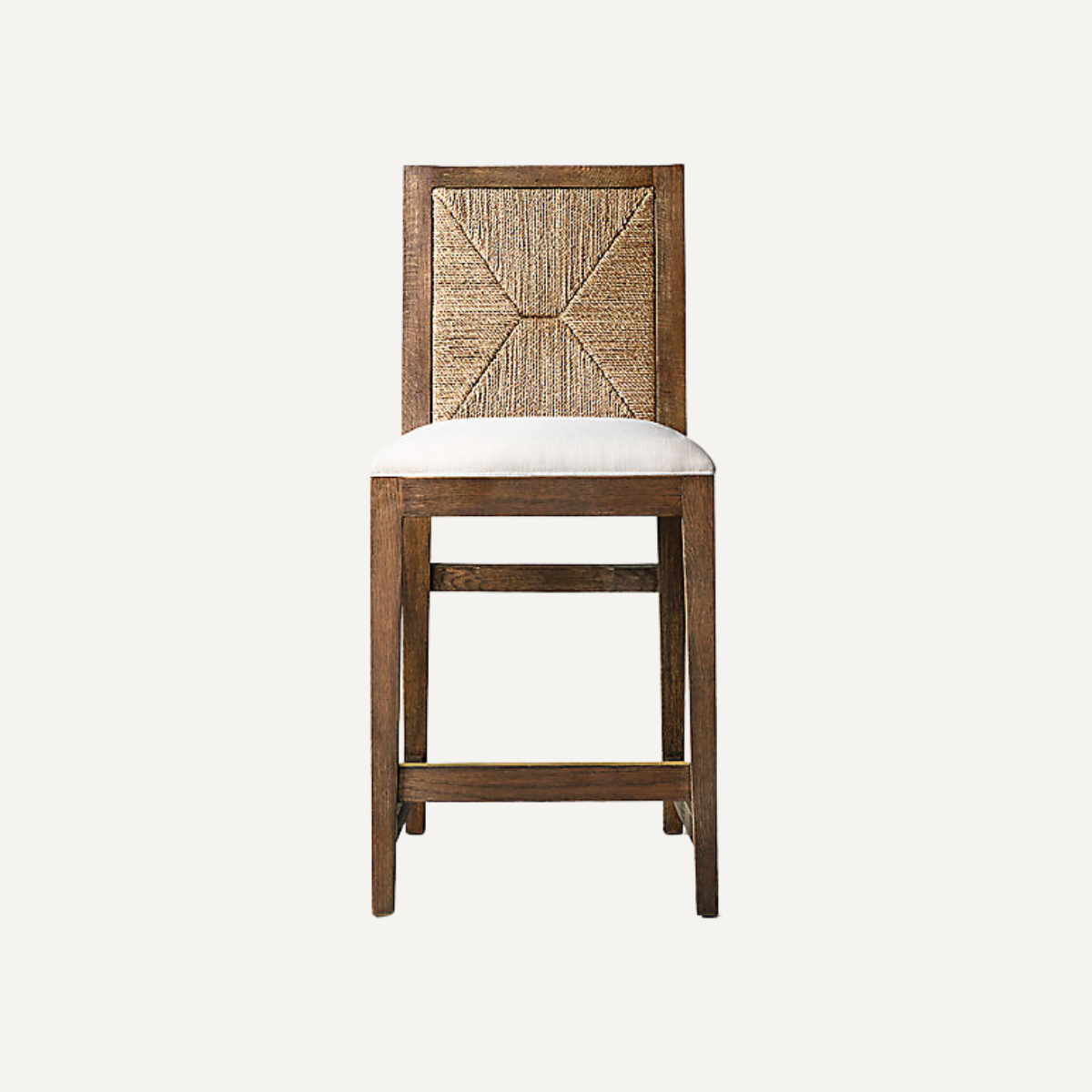 Woven Back Bar Chair