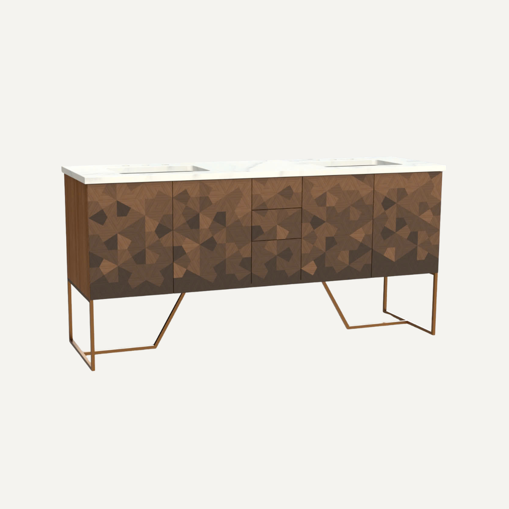 Geometric Vanity Cabinet