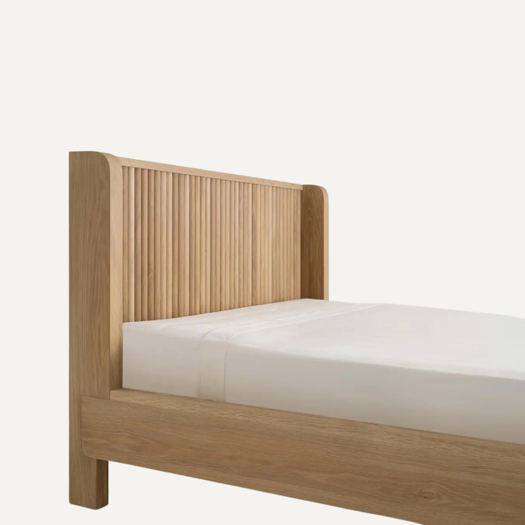 Slatted Headboard Bed
