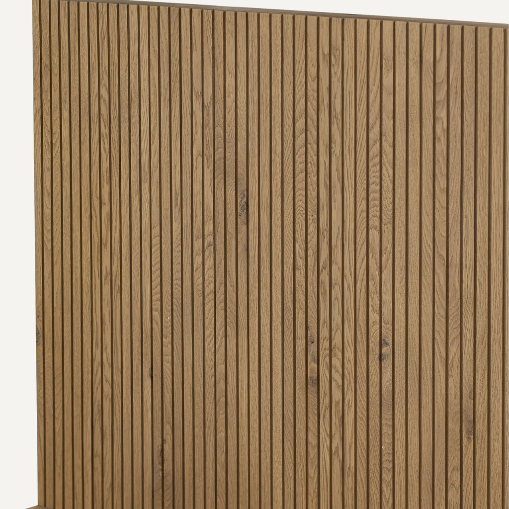 Fluted Headboard Bed