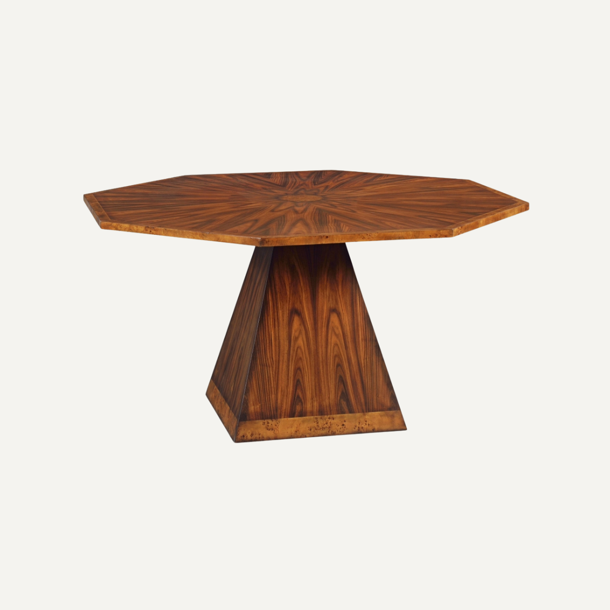 Radial Veneer Octagonal Dining Table