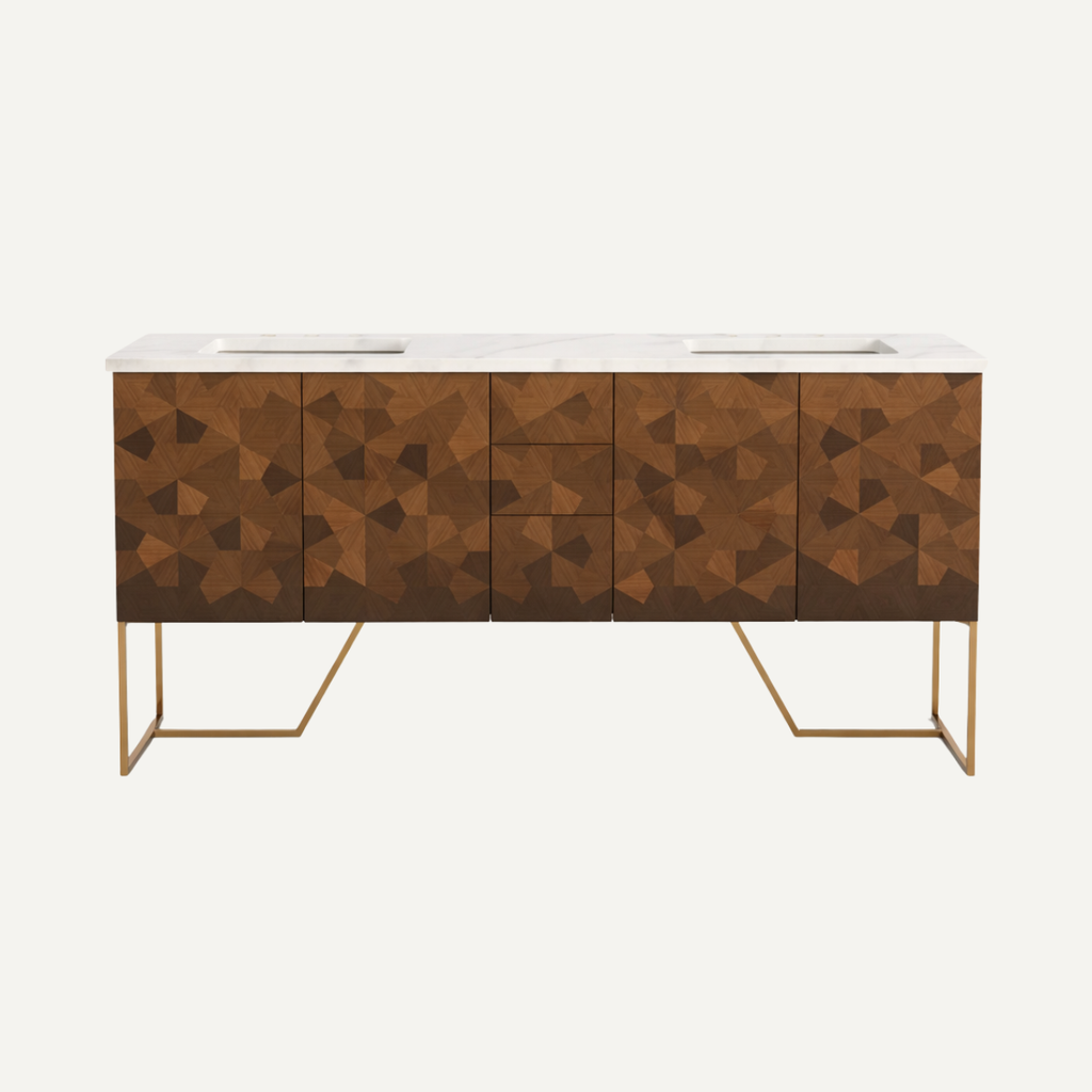 Geometric Vanity Cabinet