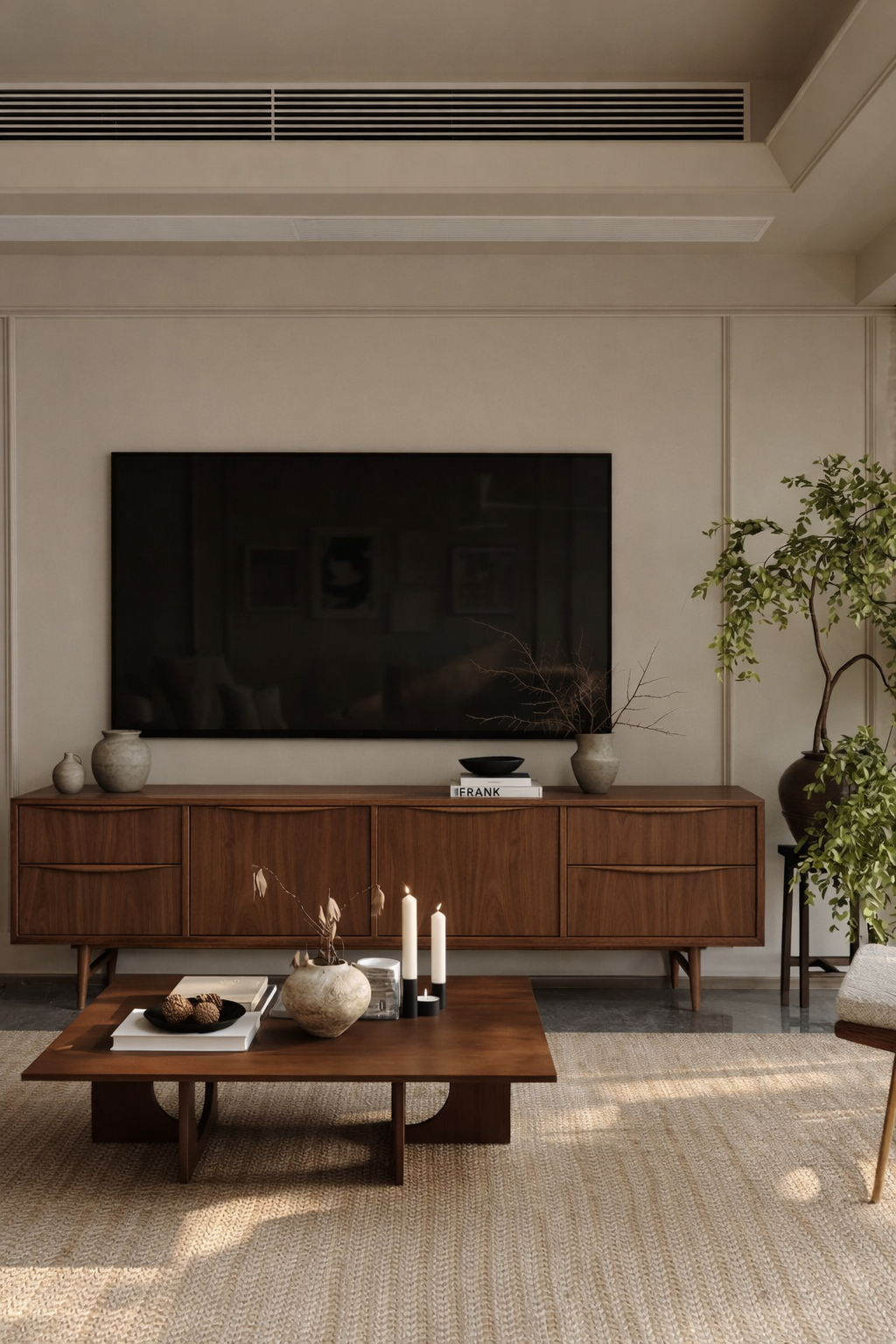 Walnut Sideboard with Drawers