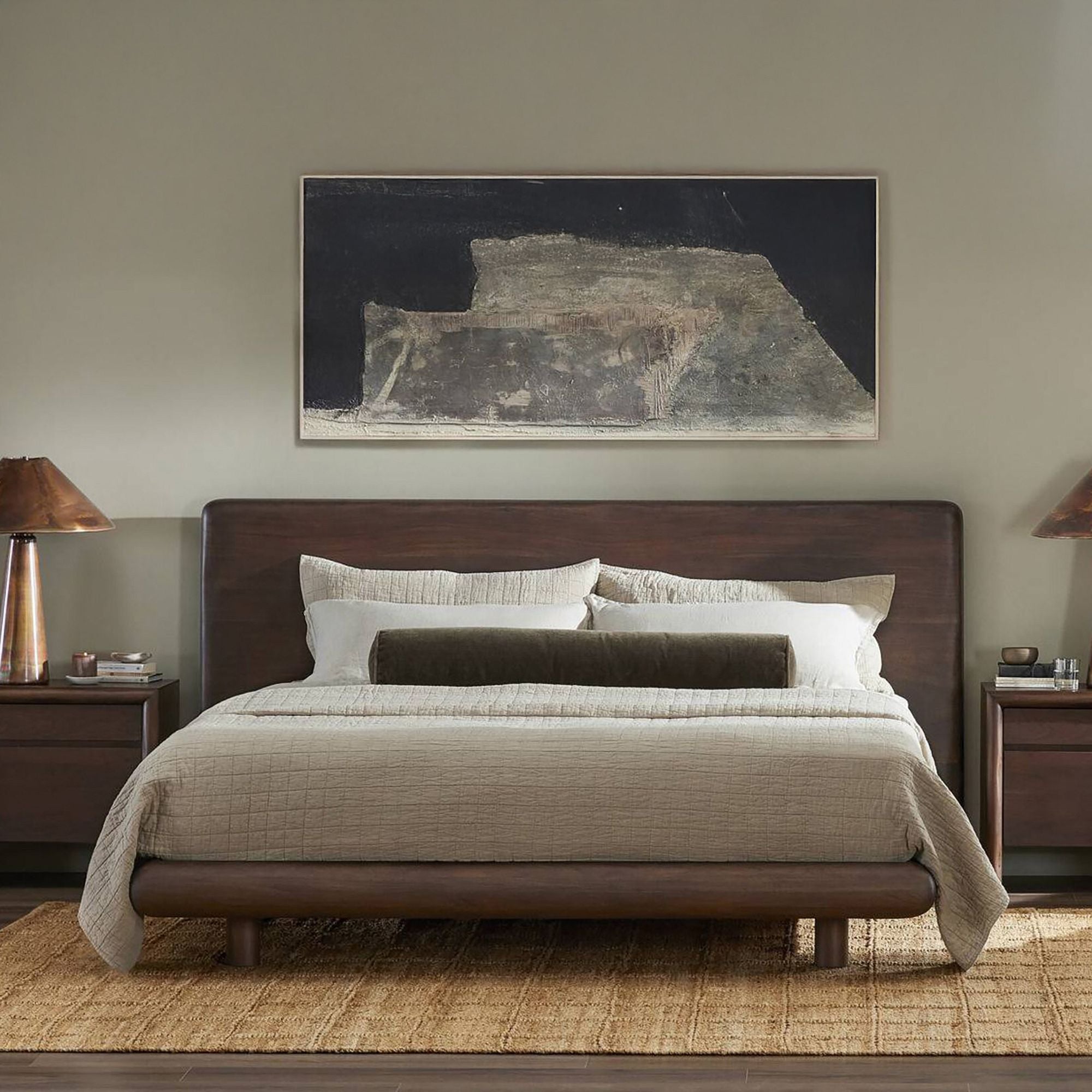 Curved Platform Bed