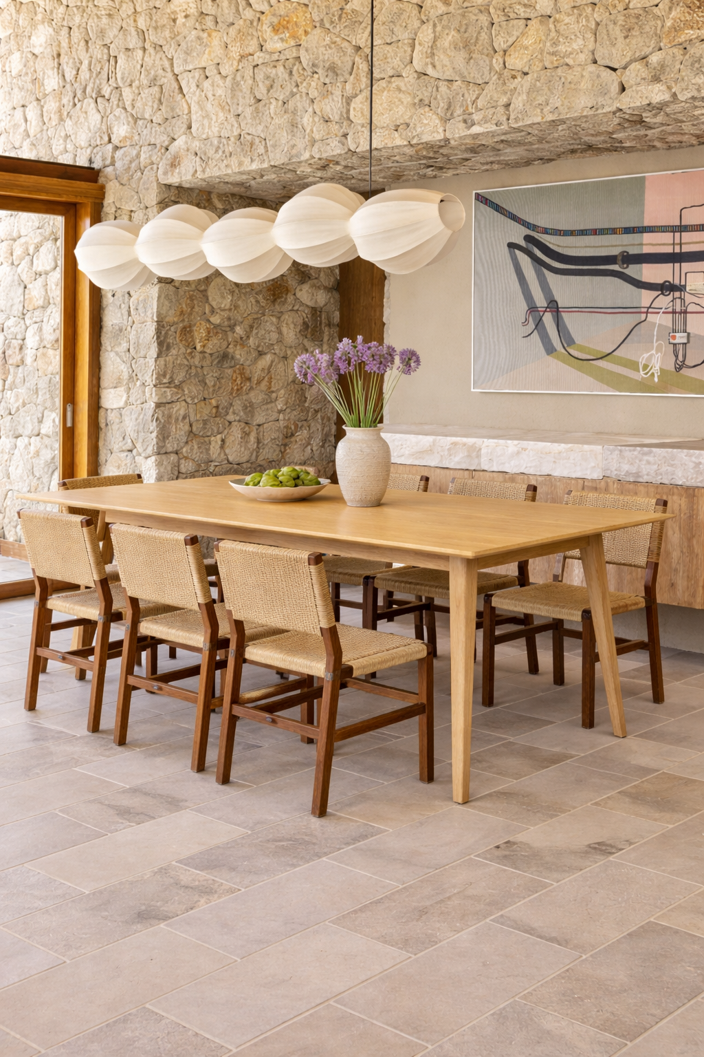 Minimalist Solid Wood Dining Table