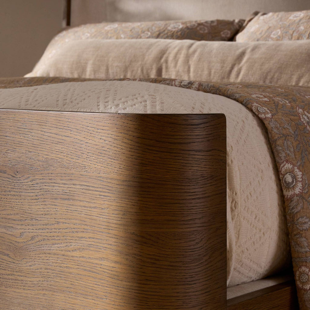 Textured Upholstered Bed